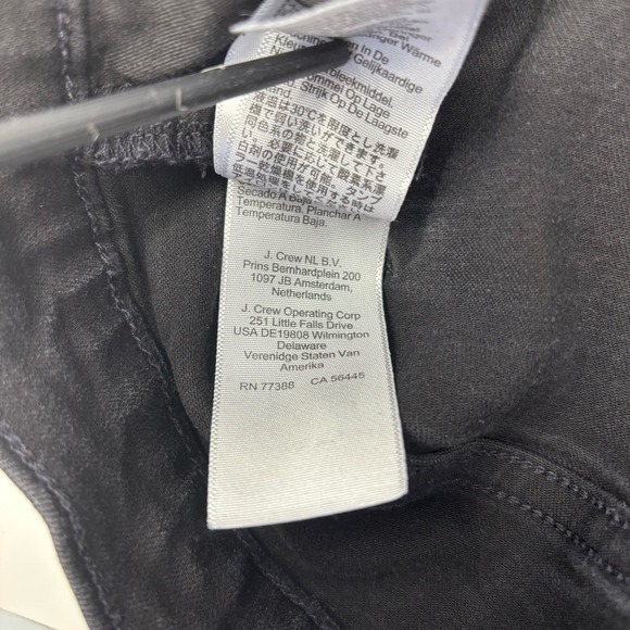 J.Crew Women's Size 32T 10" High-Rise Skinny Re-Imagined Black Denim Jeans - Picture 8 of 8